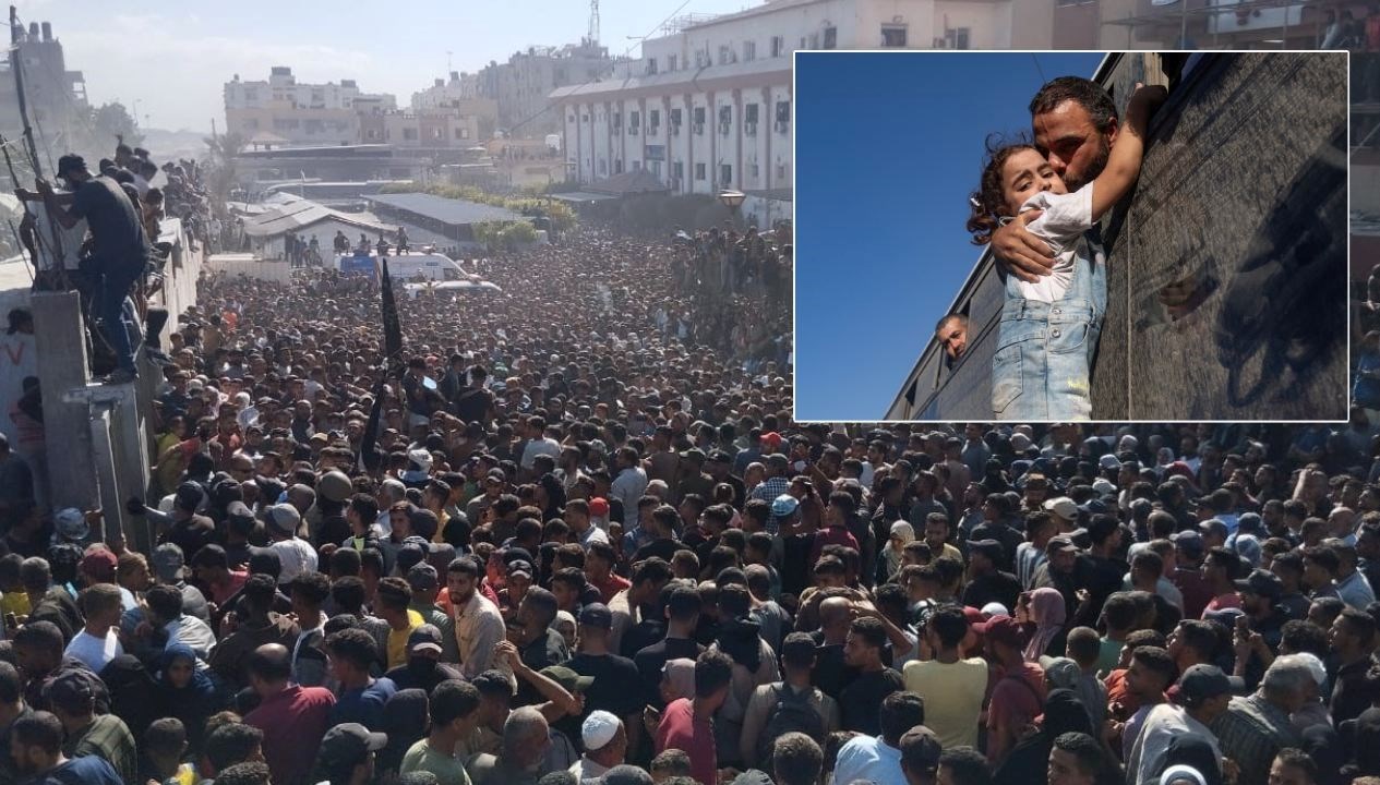 gazzede ateskesfilistinli rehineleri on binler karsiladi PAxX7CK9.jpg